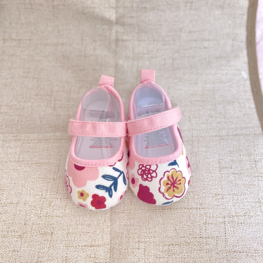 Baby flats with flower prints